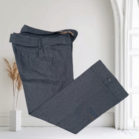 Dark Wash Wide-Leg Sailor Jeans by Kenar - Picture 4 of 9